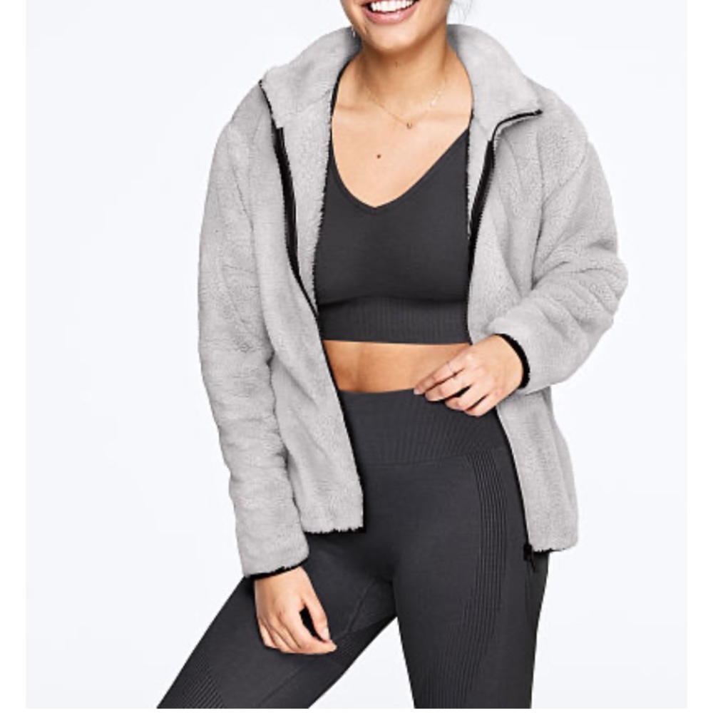 VS PINK Teddy Full Zip